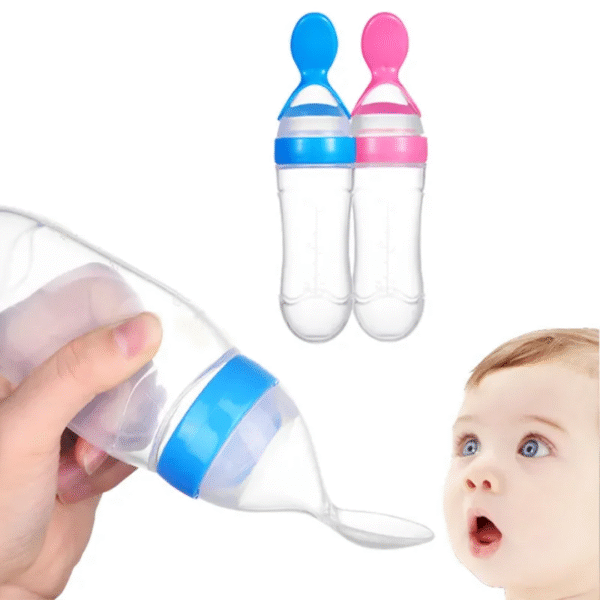 Silicon baby spoon bottle feeder - Image 2