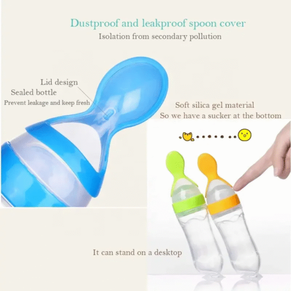 Silicon baby spoon bottle feeder - Image 6