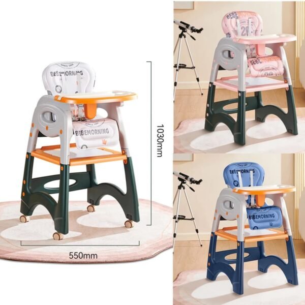Multi-functional 3-in-1 Baby Feeding High Chair - Image 4