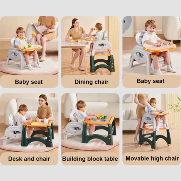 Multi-functional 3-in-1 Baby Feeding High Chair - Image 7