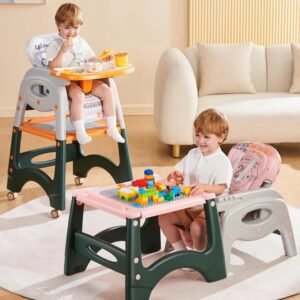 Multi-functional 3-in-1 Baby Feeding High Chair